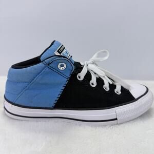 Converse Chuck Taylor All Star Axel Mid Boys Blue Black Sneakers Size 4.5